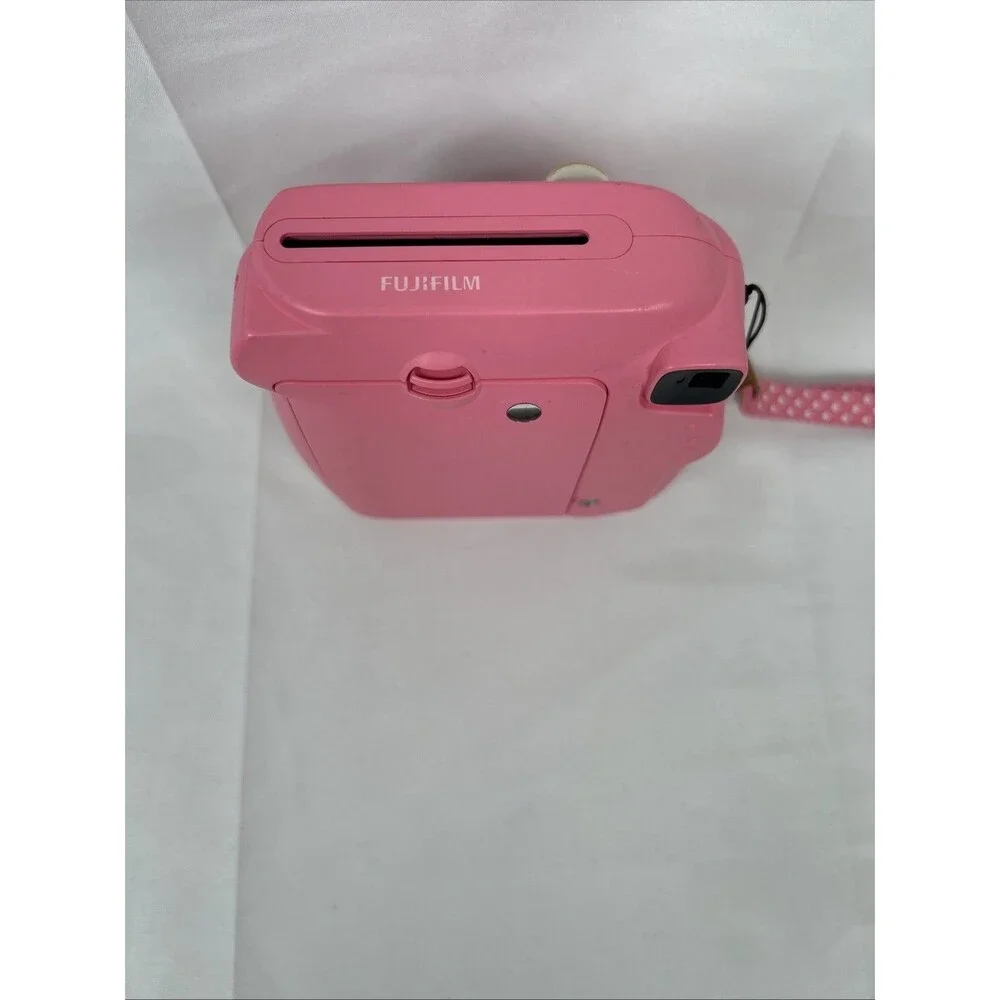 Fujifilm Instax Mini 9 Instant Film Pink Camera With Wrist Strap Tested Working